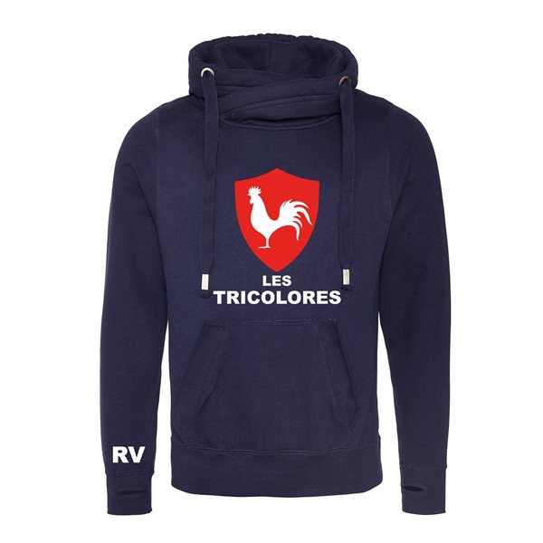 Image de Rugby Vintage - France Rugby Sweat a Capuche - Noir