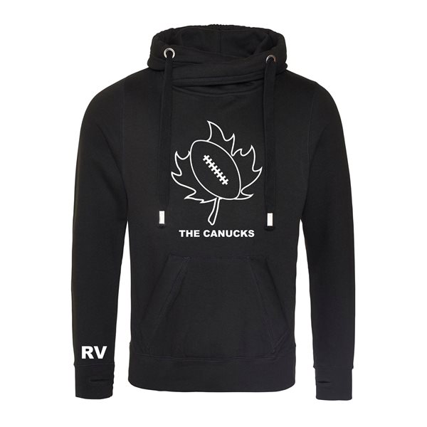 Image de Rugby Vintage - Canada Rugby Sweat a Capuche - Noir