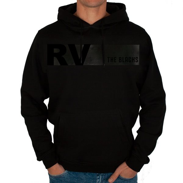 Image de Rugby Vintage- Sweat A Capuche Colour Banner Nouvelle-Zélande - Noir