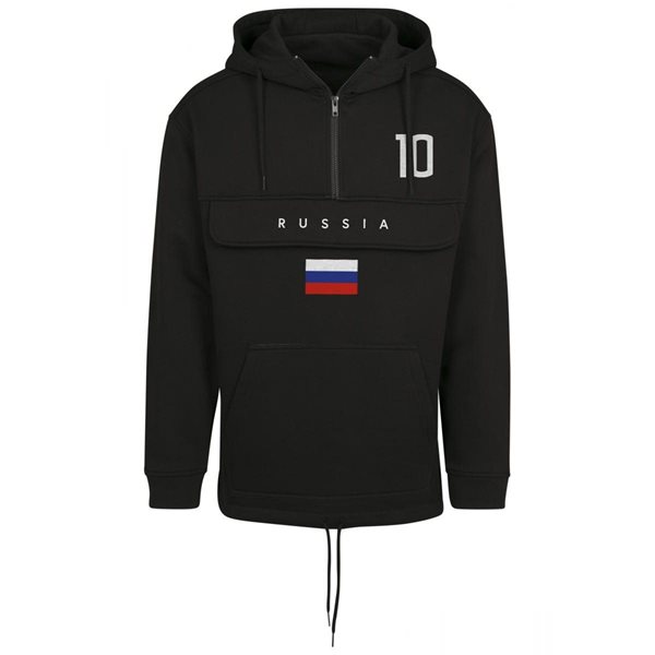 FC Eleven - Russia Flag Anorak Hoodie - Black