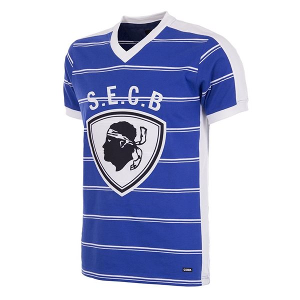 SC Bastia Retro Football Shirt 1981-1982