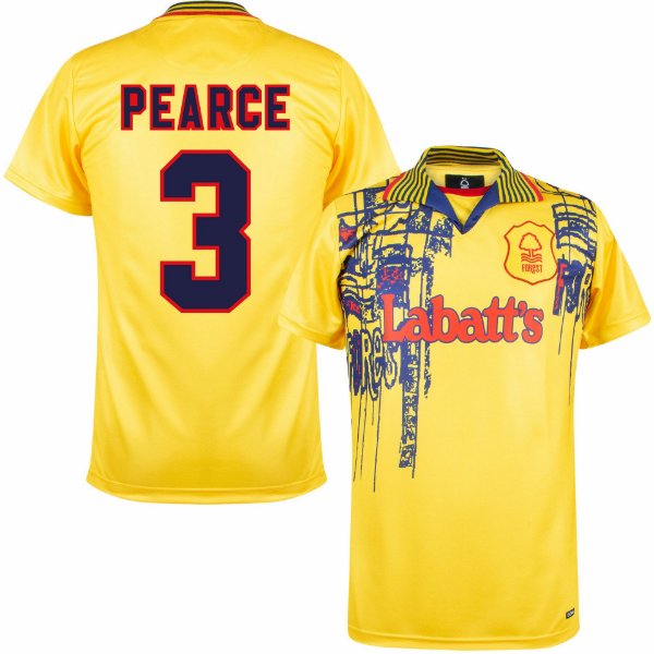 Nottingham Forest Football Retro Shirt Away 1995-1997 + Pearce 3
