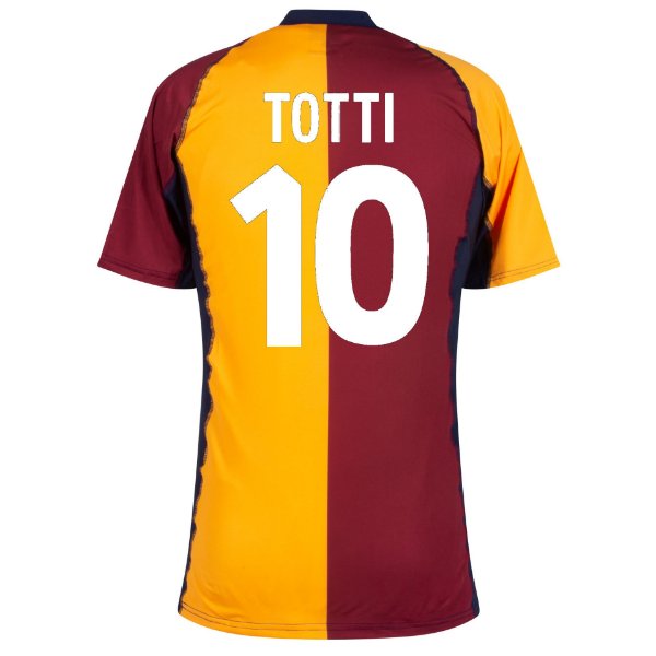 AS Roma 2001 - 02 Retro Football Shirt + Totti 10