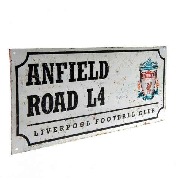 Liverpool FC Street Sign Retro