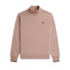 Fred Perry - Half Zip Sweatshirt - Dark Pink
