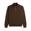 Fred Perry - Half Zip Sweater - Donkerbruin