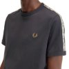 Fred Perry - Contrast Tape Ringer T-Shirt - Anchor Grey/ Black