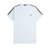 Fred Perry - Contrast Tape Ringer T-Shirt - Lichtblauw