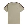 Fred Perry - Contrast Tape Ringer T-Shirt - Warm Grey