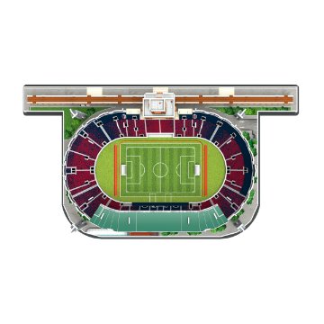 Bologna FC 1909 Stadio Renato Dall'Ara - 3D Puzzle Bologna FC 1909 Stadio Renato Dall'Ara - 3D Puzzle