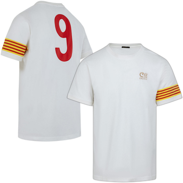 Image de Cruyff - Maillot extérieur rétro Barca 1978 + n° 9 - Blanc