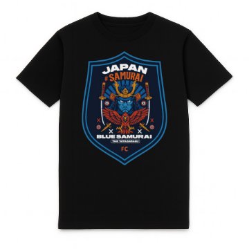 FC Eleven - Japan Blue Samurai T-Shirt - Black  FC Eleven - Japan Blue Samurai T-Shirt - Black