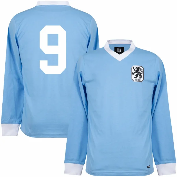 COPA Football - TSV 1860 Münich Retro Football Shirt 1965-1966 + No. 9