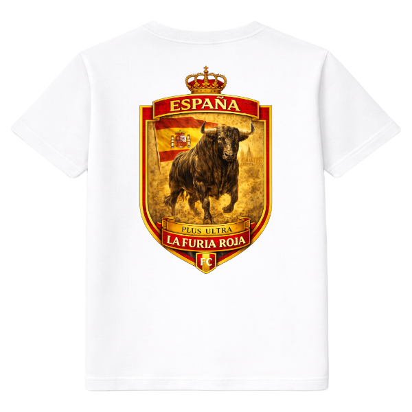 FC ELEVEN - Spain La Furia Roja Heavy T-Shirt - White