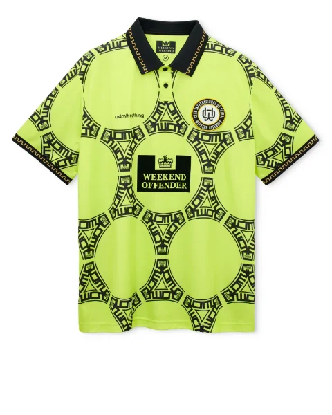 Weekend Offender - Mexico Azteca Football Shirt 1986 - Lime